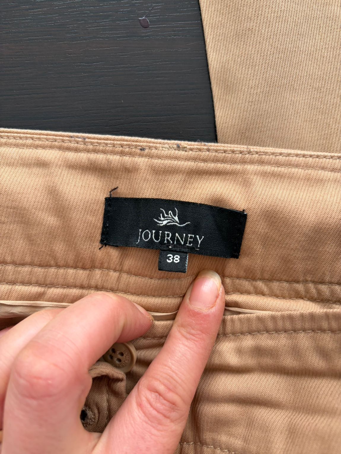 🤎 Journey Camel Çift Düğmeli Pantolon — görsel 5/6