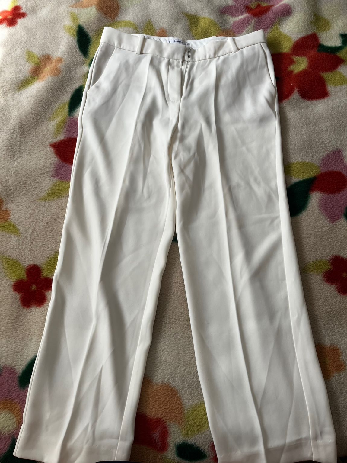 Mango Beyaz Kumaş Pantolon — görsel 3/3