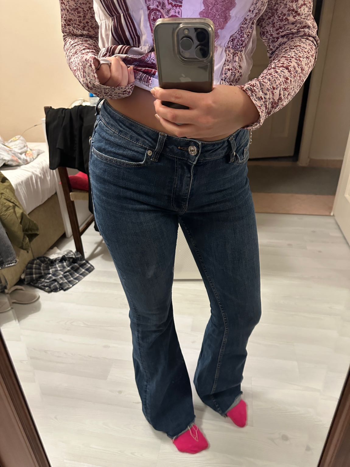 MANGO İspanyol Paça Jean Pantolon — görsel 3/4