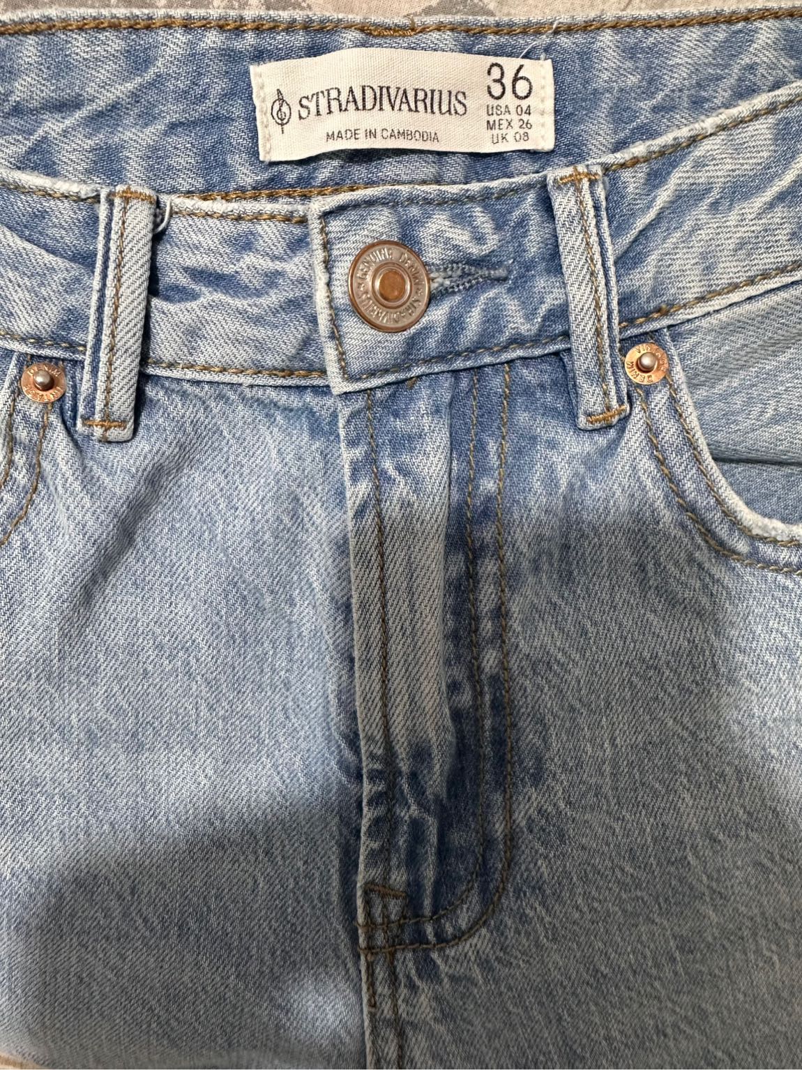 Stradivarius D98 Kot Pantolon — görsel 11/11