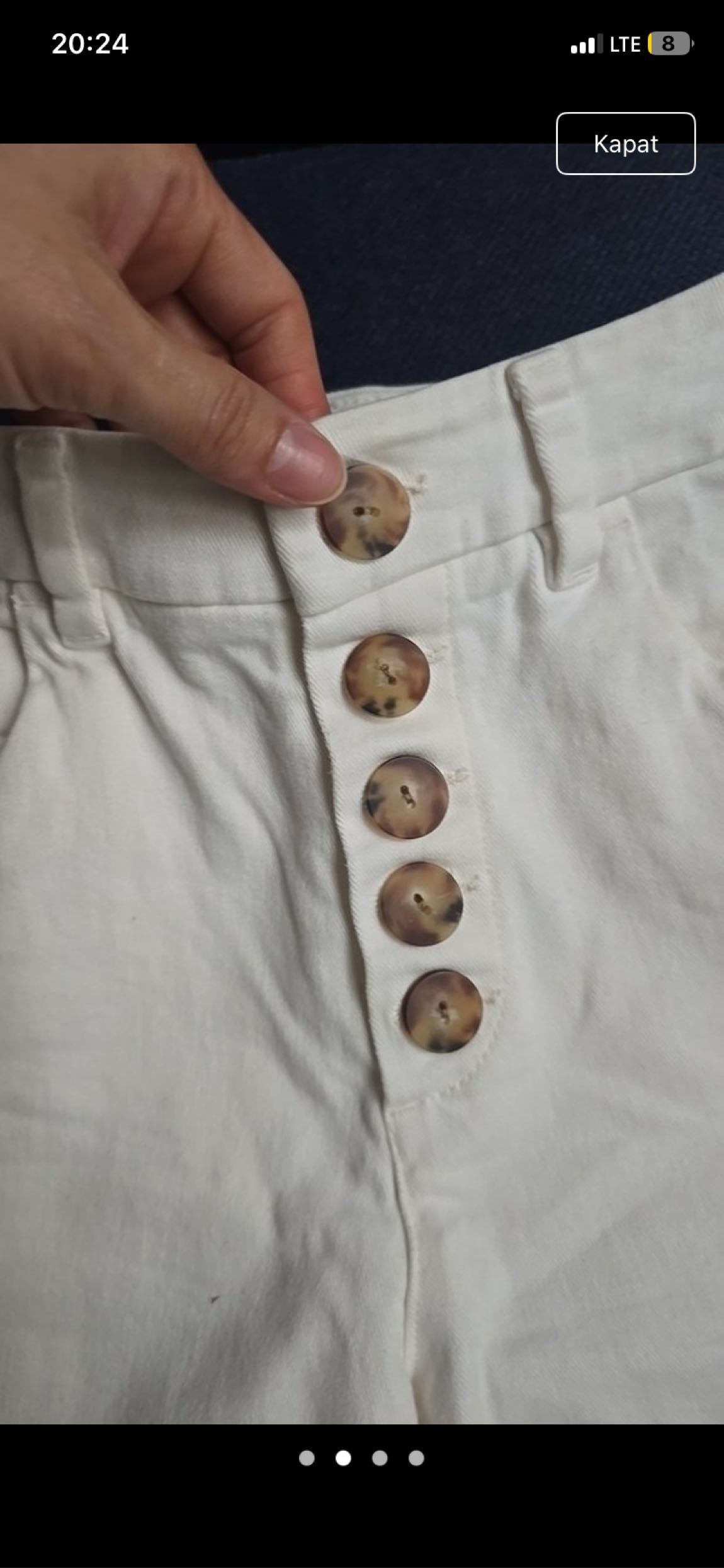 Massimo Dutti Ekru Yüksek Bel Pantolon — görsel 2/3