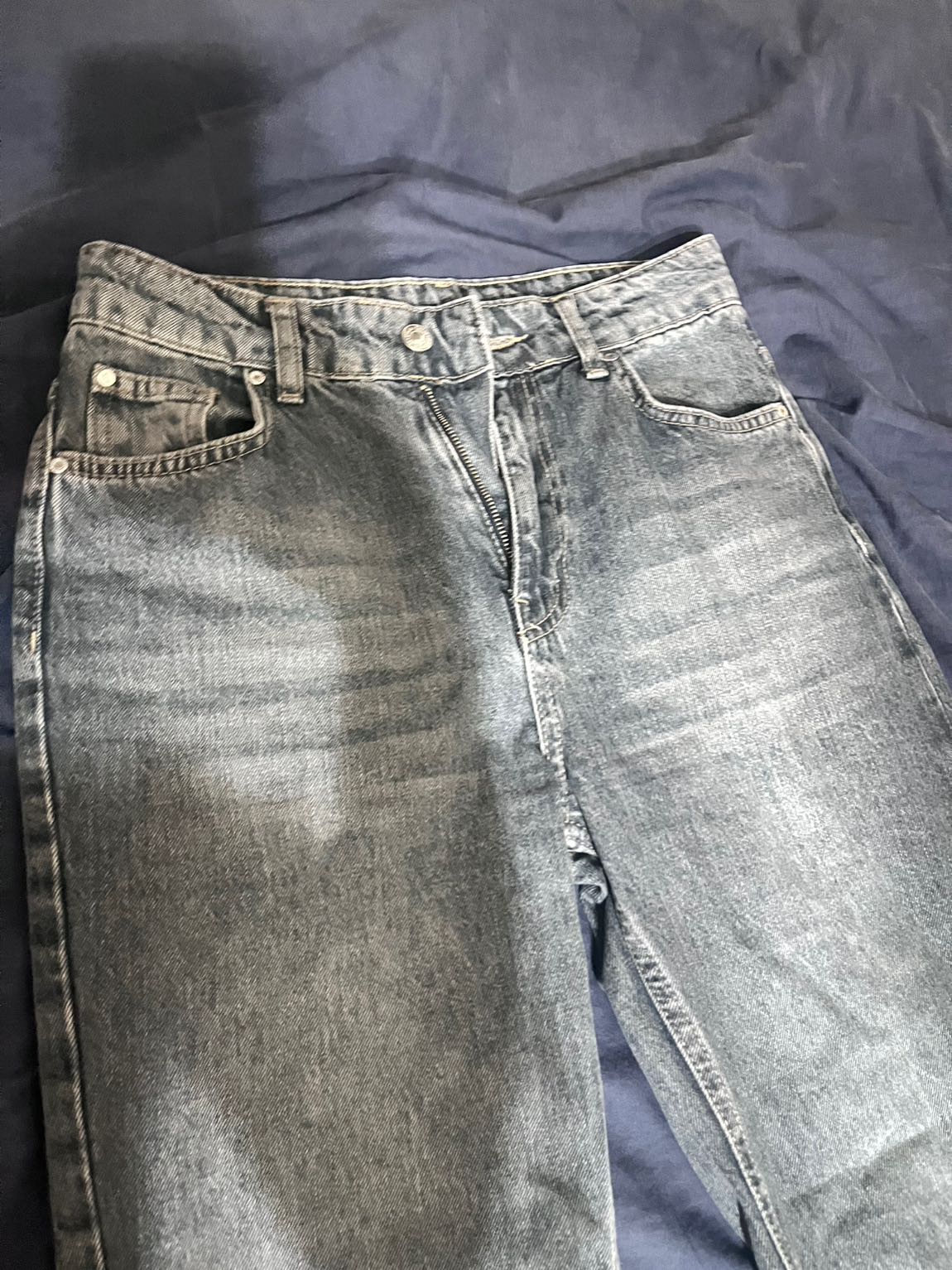 Marka Yüksek Bel Jean Pantolon — görsel 8/10