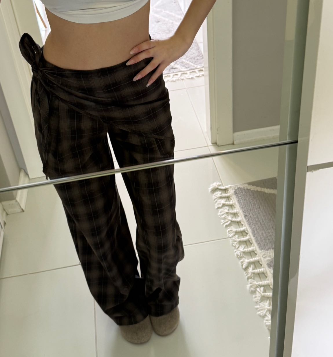 Bershka viral ekose pantolon — görsel 4/4