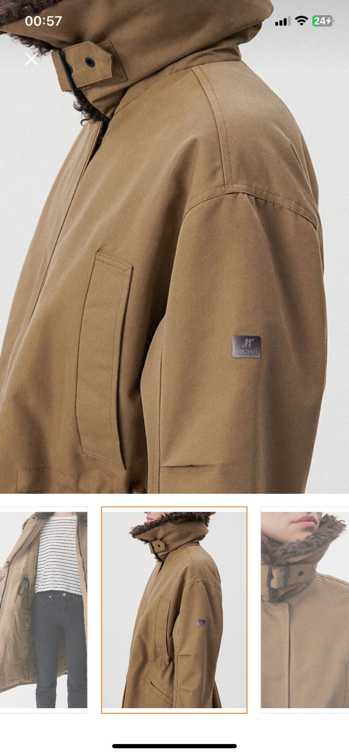 Mavi Haki Yaka Parka — görsel 5/6