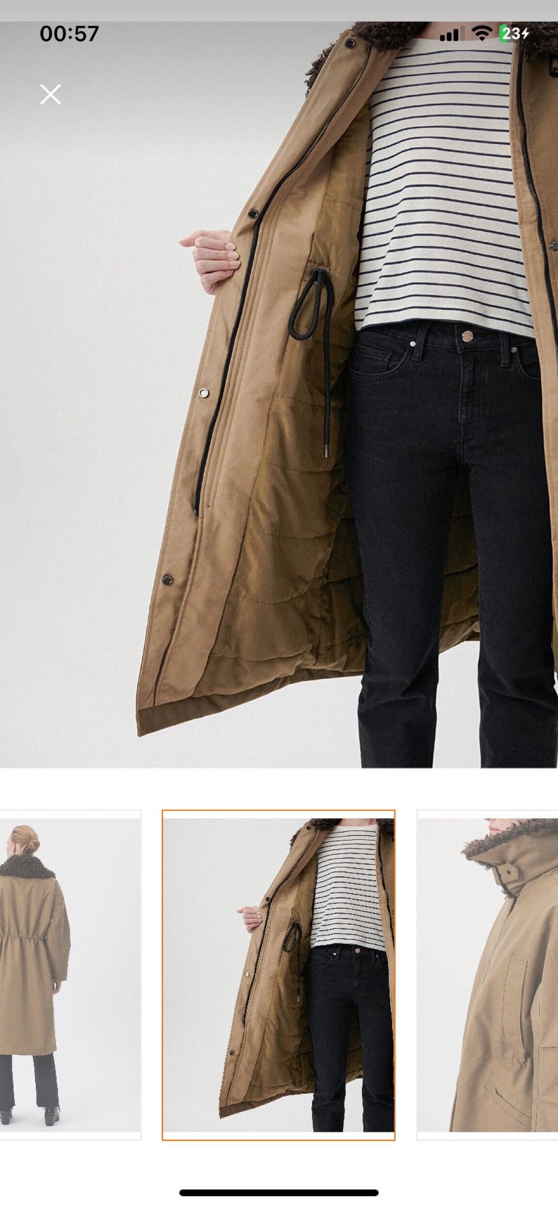 Mavi Haki Yaka Parka — görsel 3/6
