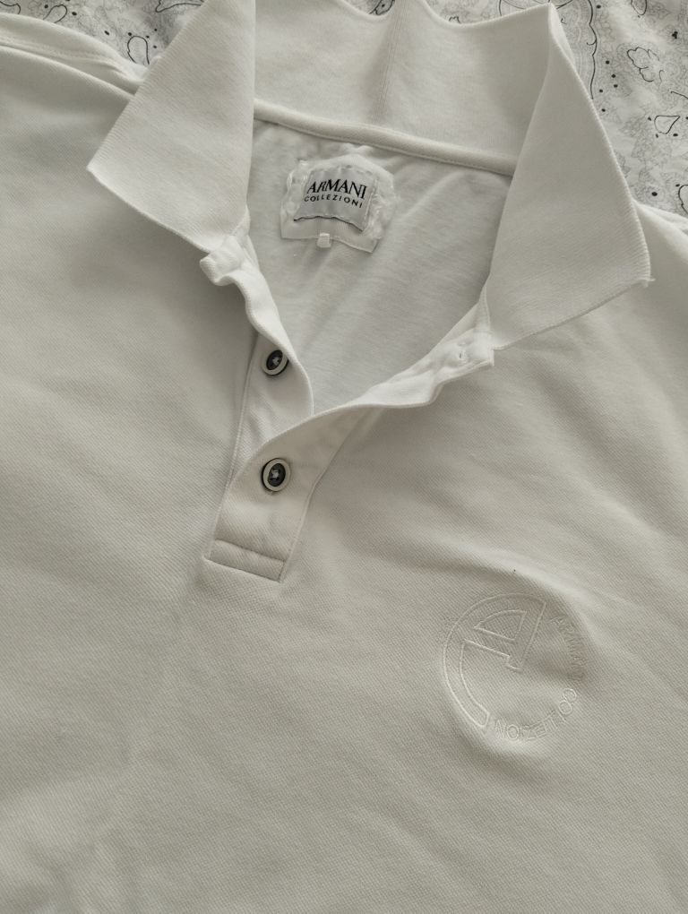 Armani Beyaz Polo Yaka Tişört — görsel 2/6
