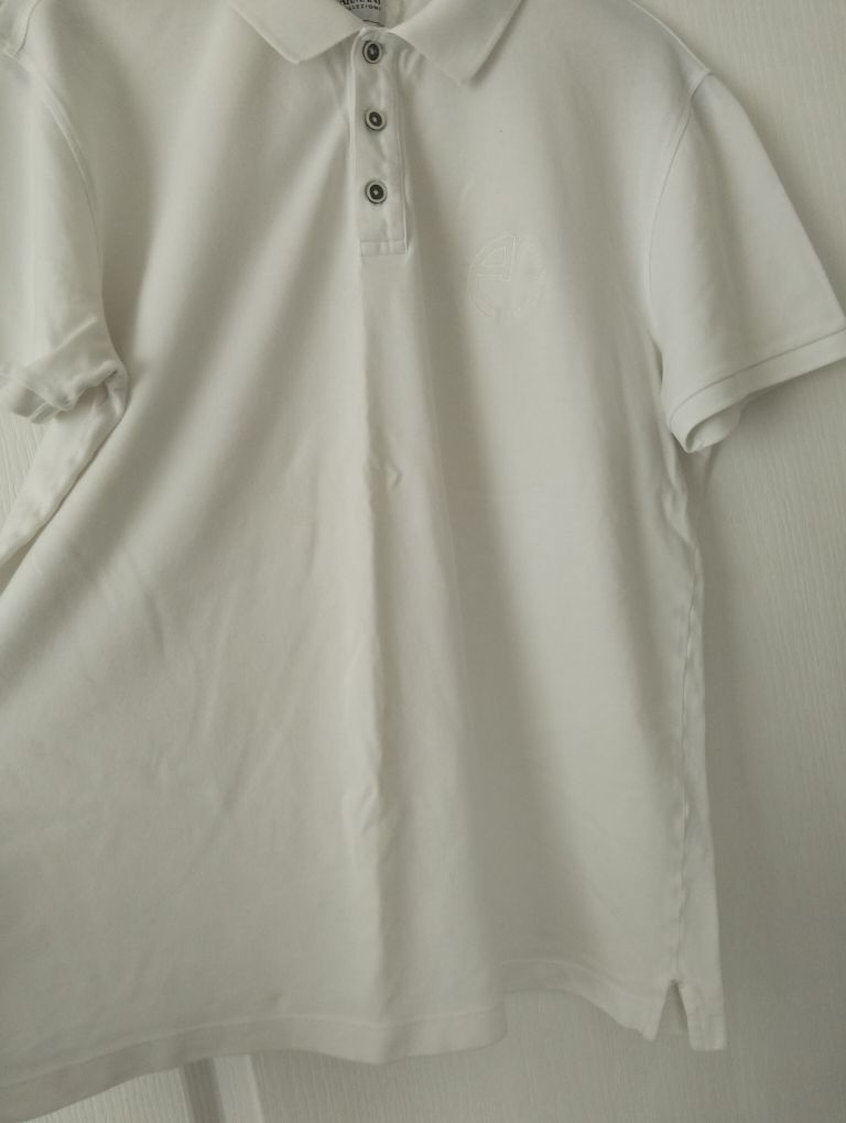 Armani Beyaz Polo Yaka Tişört — görsel 4/6