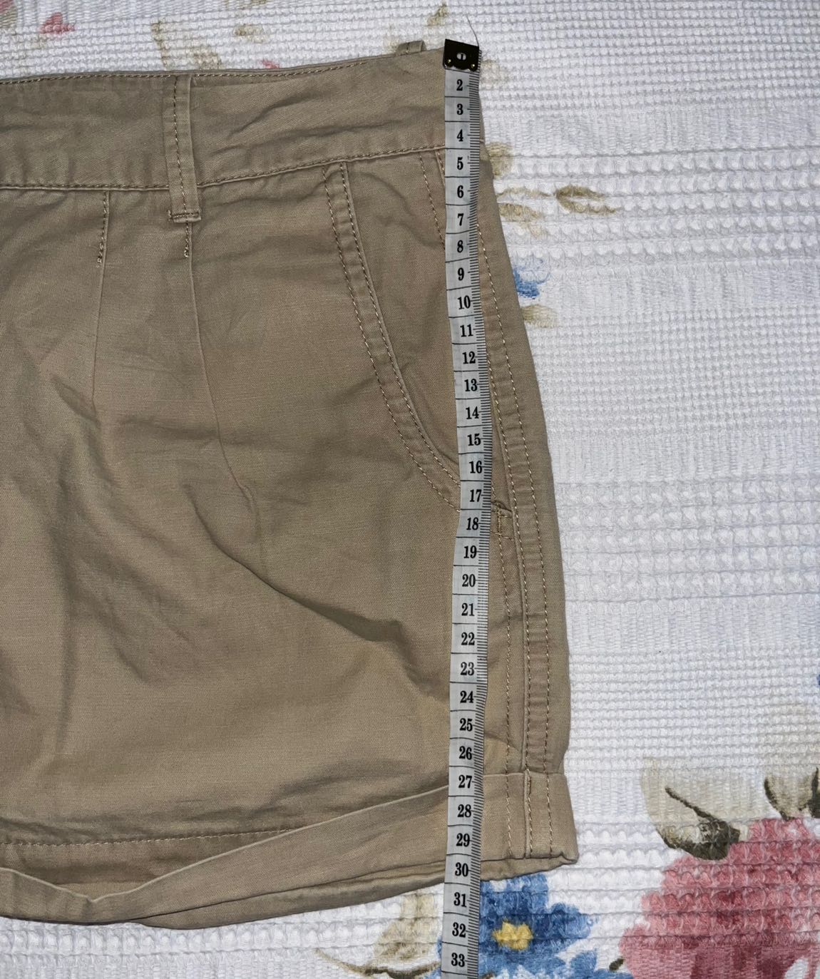 Y2k Vintage Micro Bej Şort — görsel 7/9