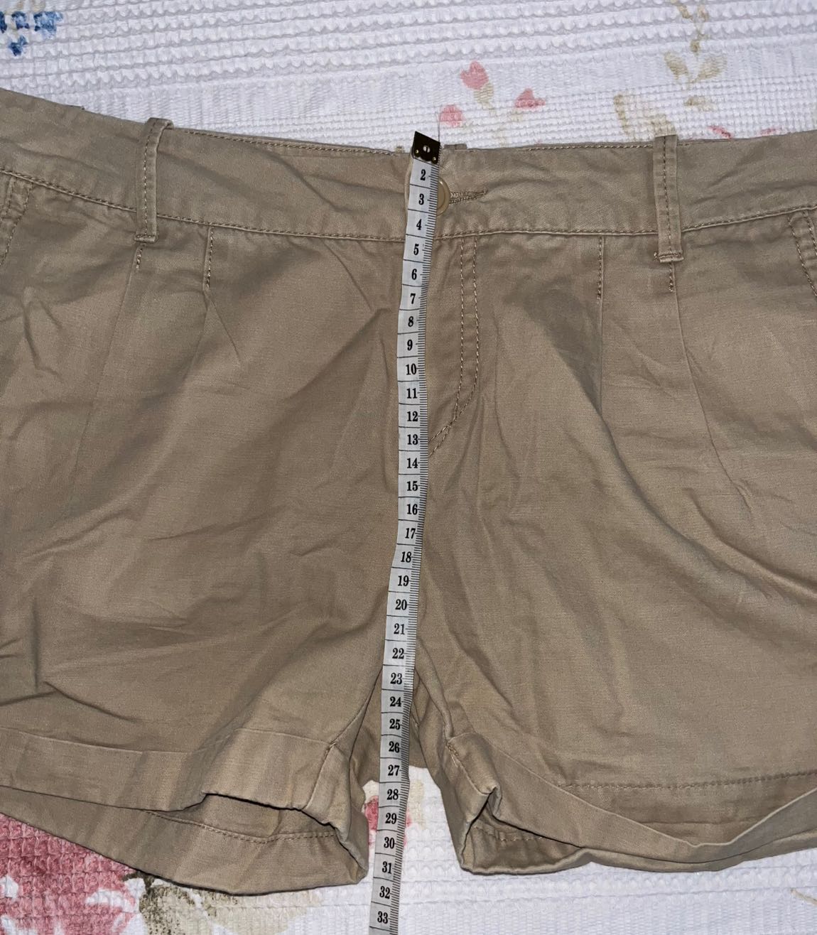 Y2k Vintage Micro Bej Şort — görsel 6/9