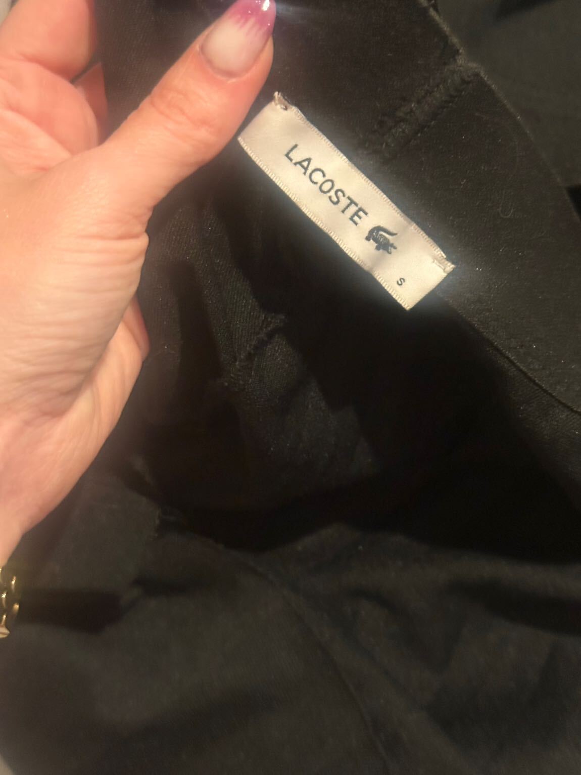 Lacoste Siyah Spor Etek — görsel 2/2