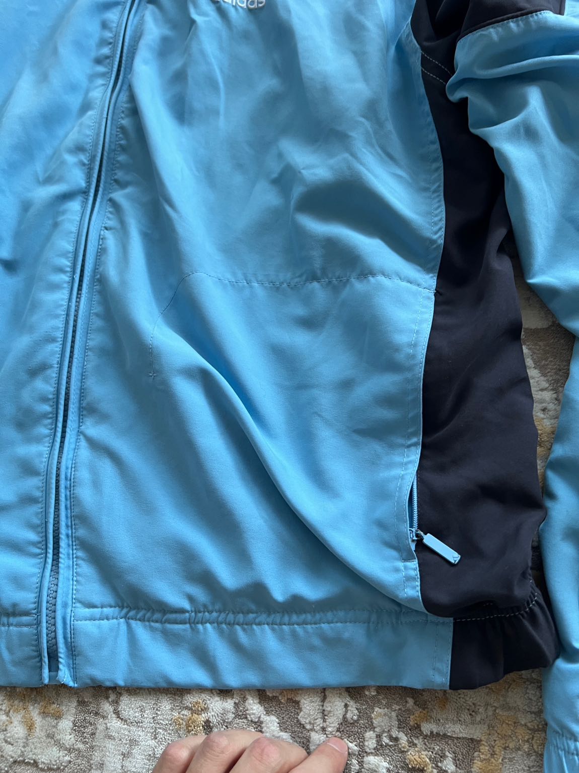 Adidas Mavi Spor Ceket — görsel 3/6