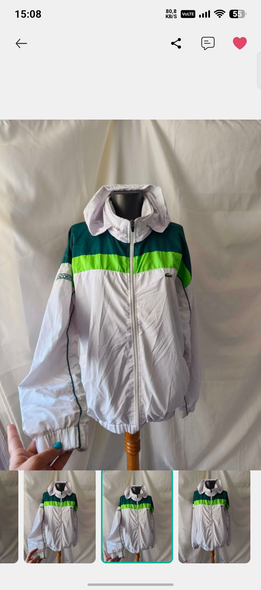 Lacoste unisex Renkli Spor Mont 5973 — görsel 20/20