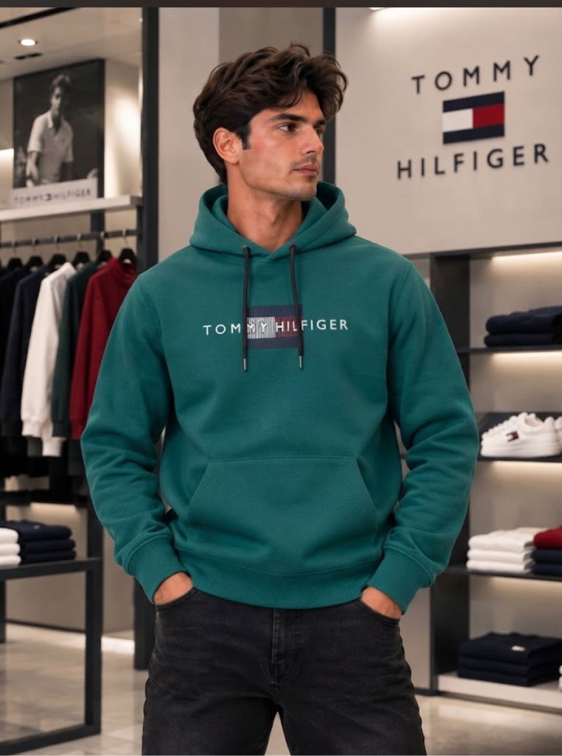Tommy Hilfiger Siyah Sweatshirt — görsel 2/3