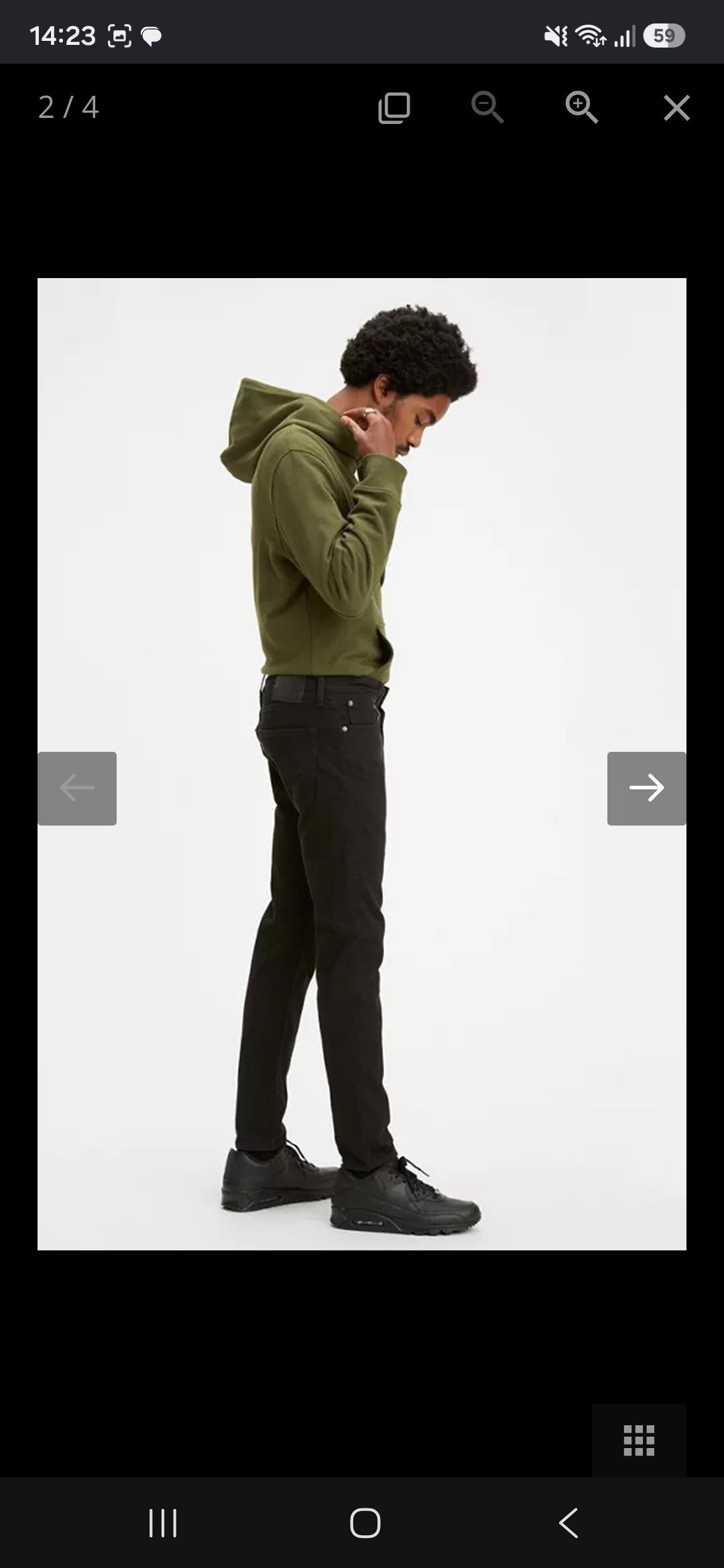 Levis 512 siyah jean — görsel 3/4