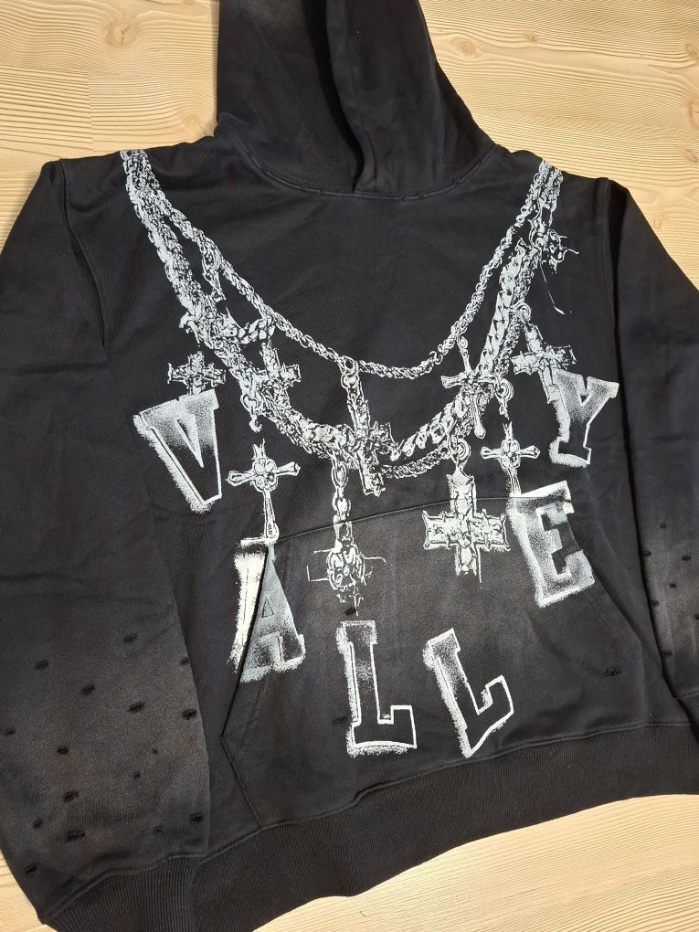 Valley Dreams Siyah Kapüşonlu Sweatshirt — görsel 2/11