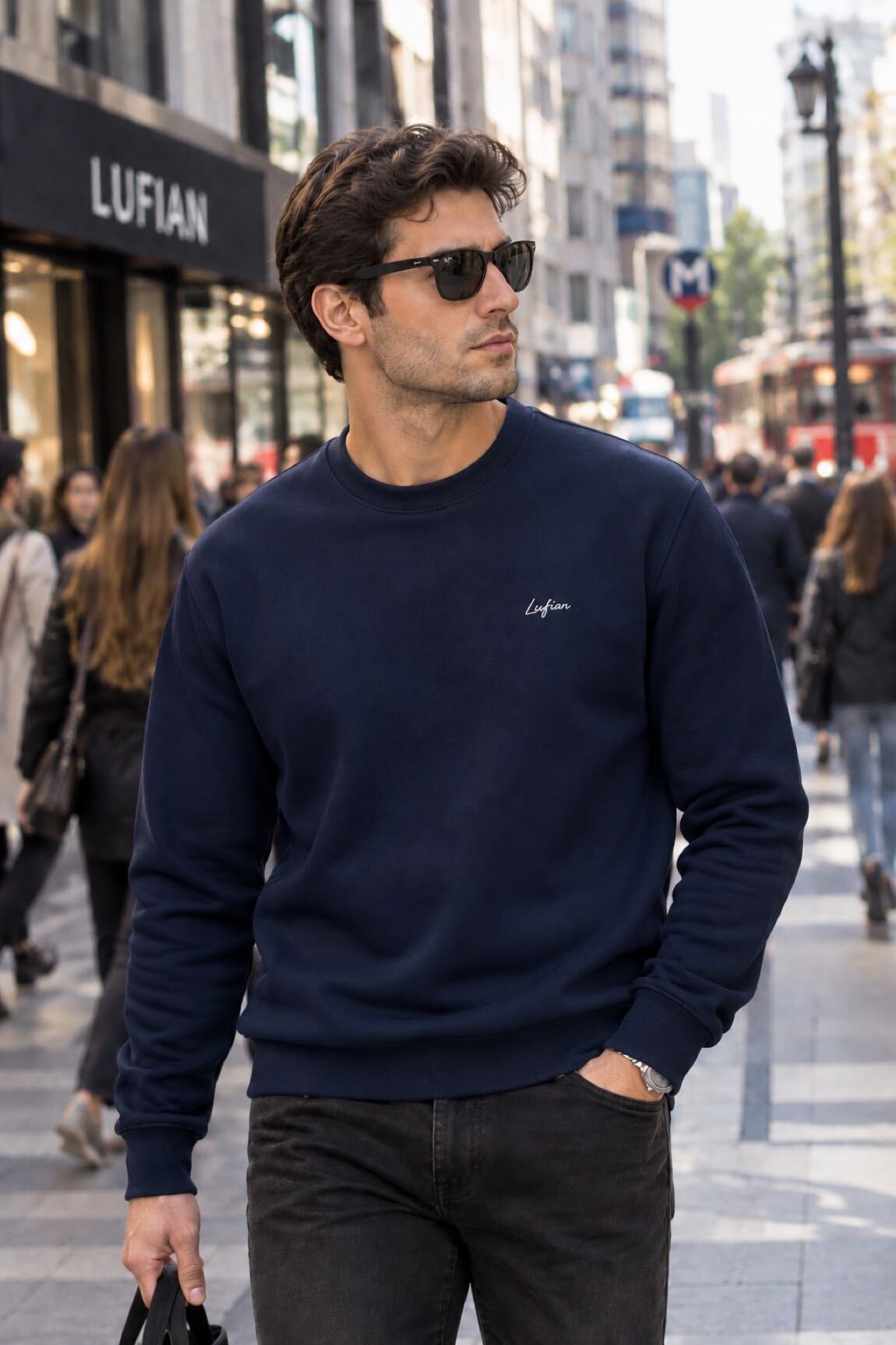 Lufian Siyah Sweatshirt — görsel 3/3