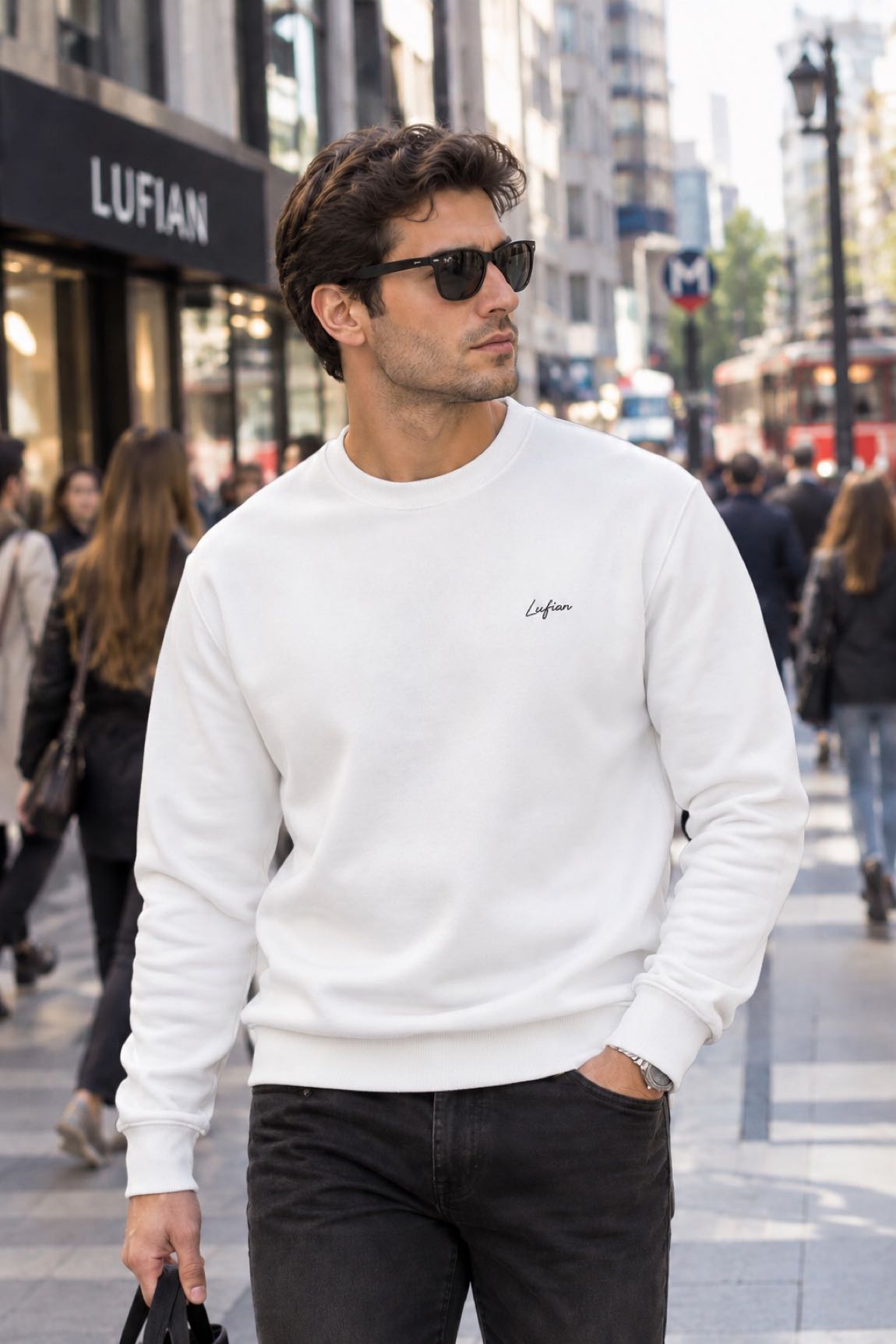 Lufian Siyah Sweatshirt — görsel 2/3