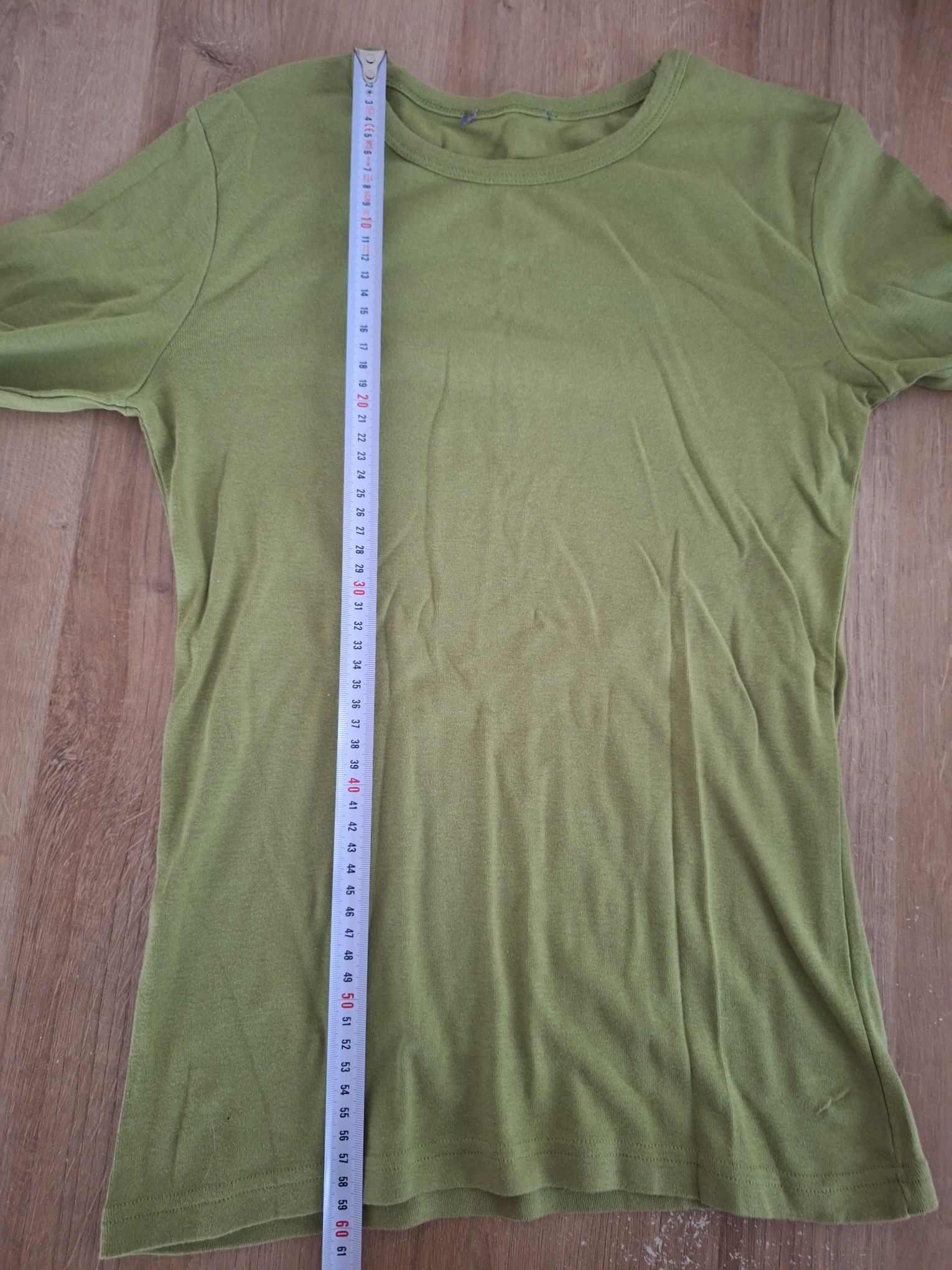 Y2K Slim fit basic Yeşil uzun kol Tisort — görsel 8/10