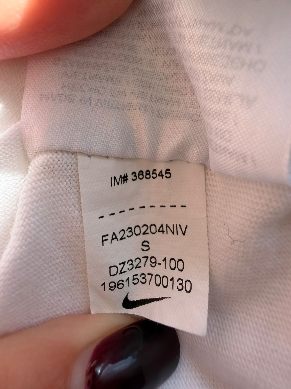 Nike Beyaz Spor T-Shirt — görsel 4/4