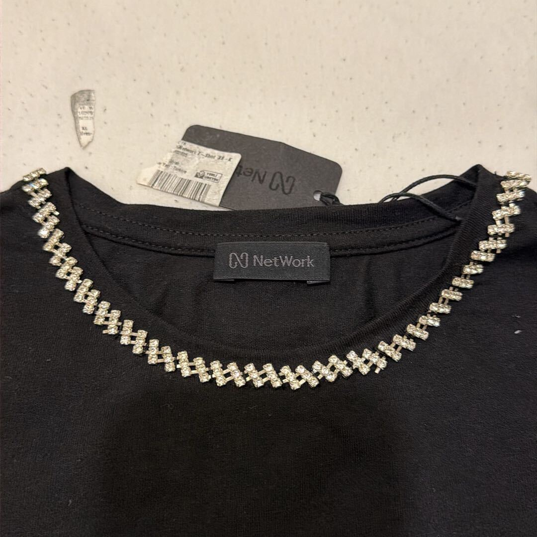 Network Siyah Taşlı T-Shirt — görsel 2/4