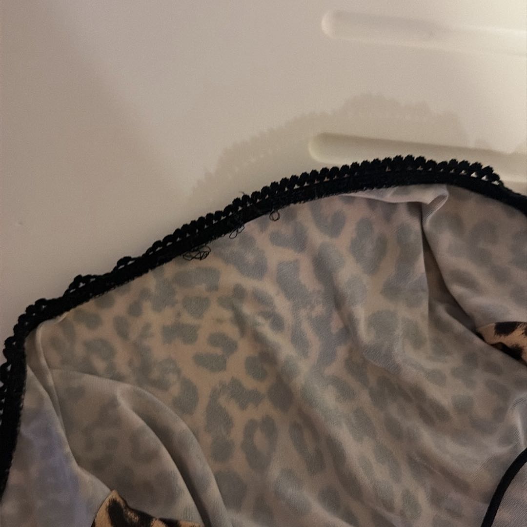 Leopar Desenli Uzun Elbise — görsel 5/5