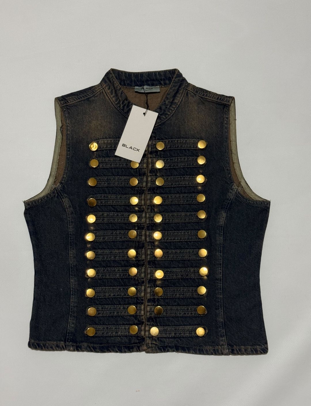 ZARA MODELİ KADİN KOT YELEK — görsel 2/5