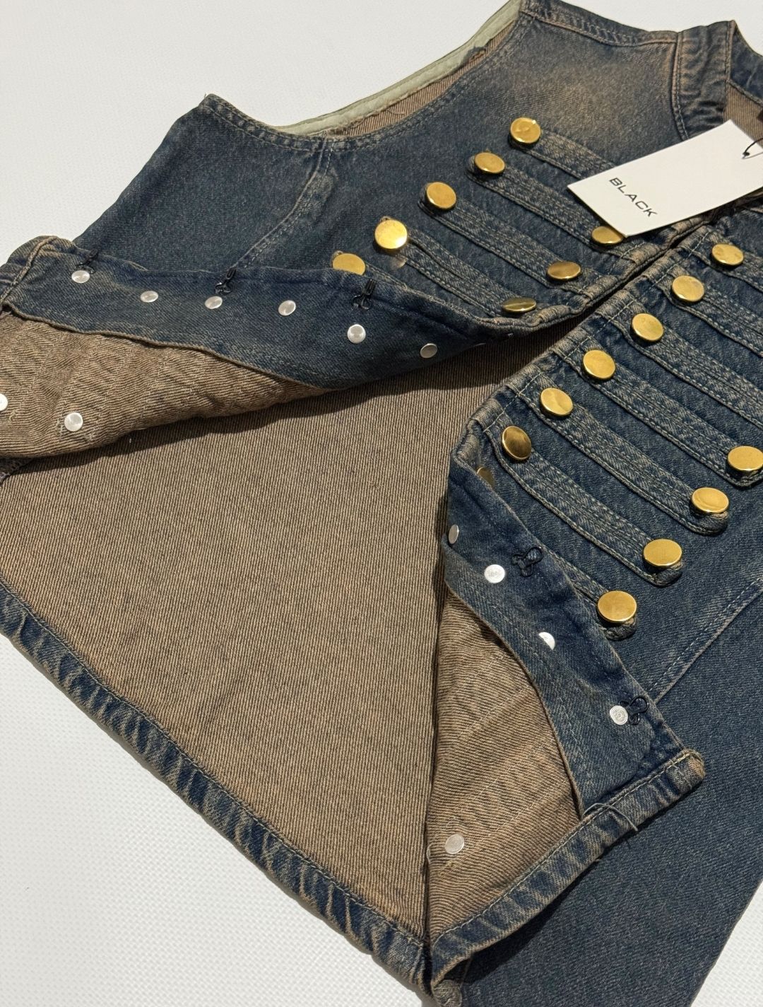 ZARA MODELİ KADİN KOT YELEK — görsel 4/5