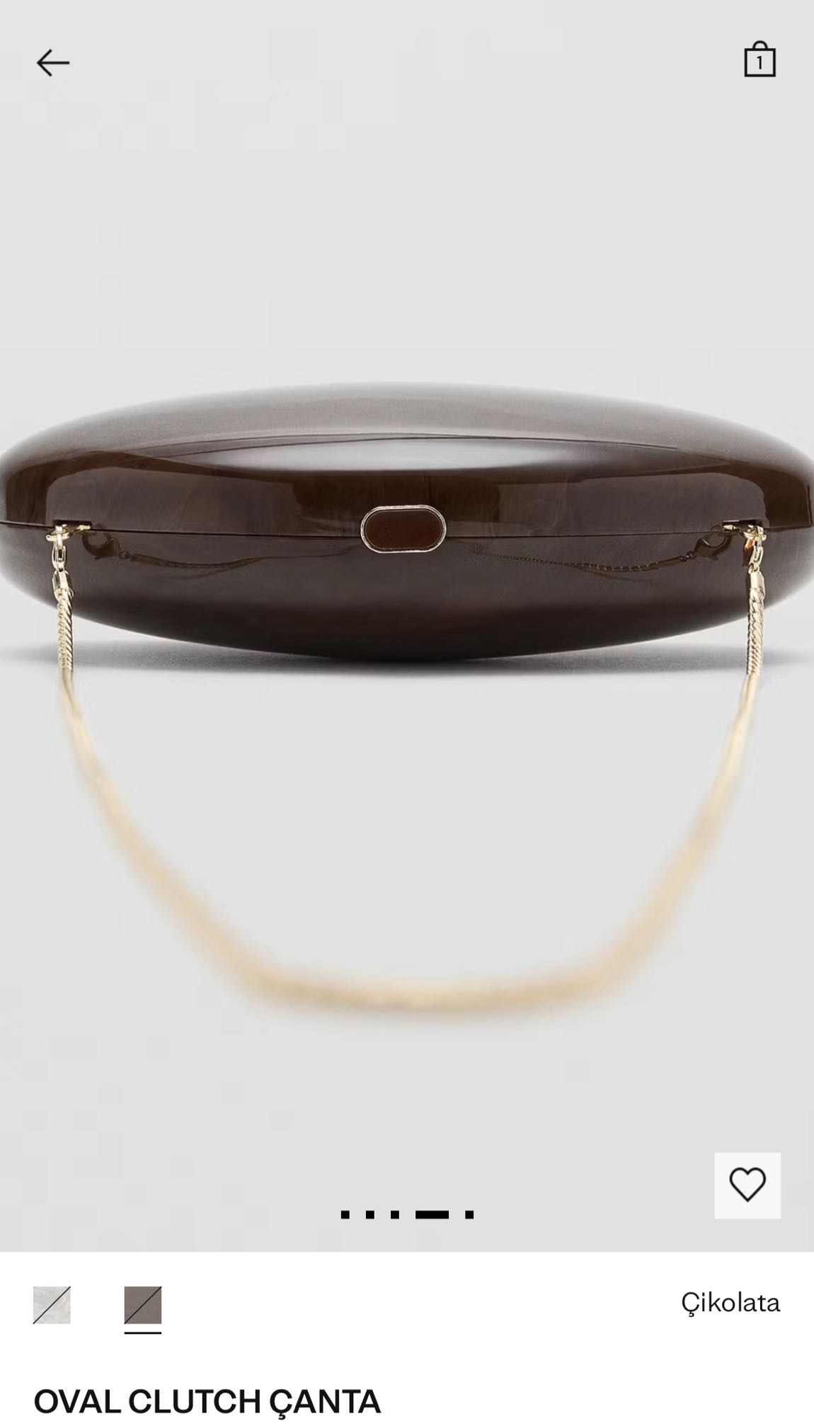 MANGO Oval Clutch Çanta — görsel 4/10