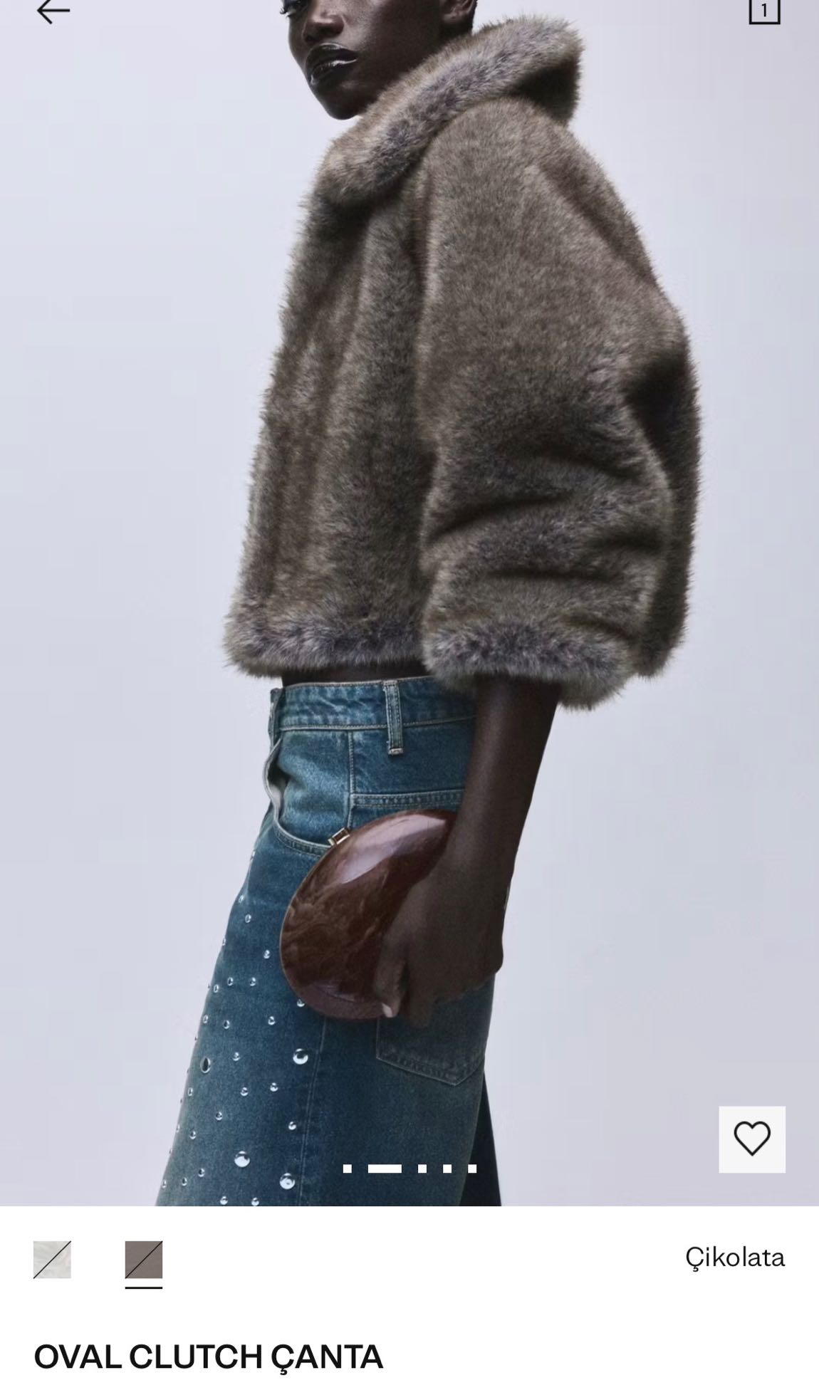 MANGO Oval Clutch Çanta — görsel 2/10