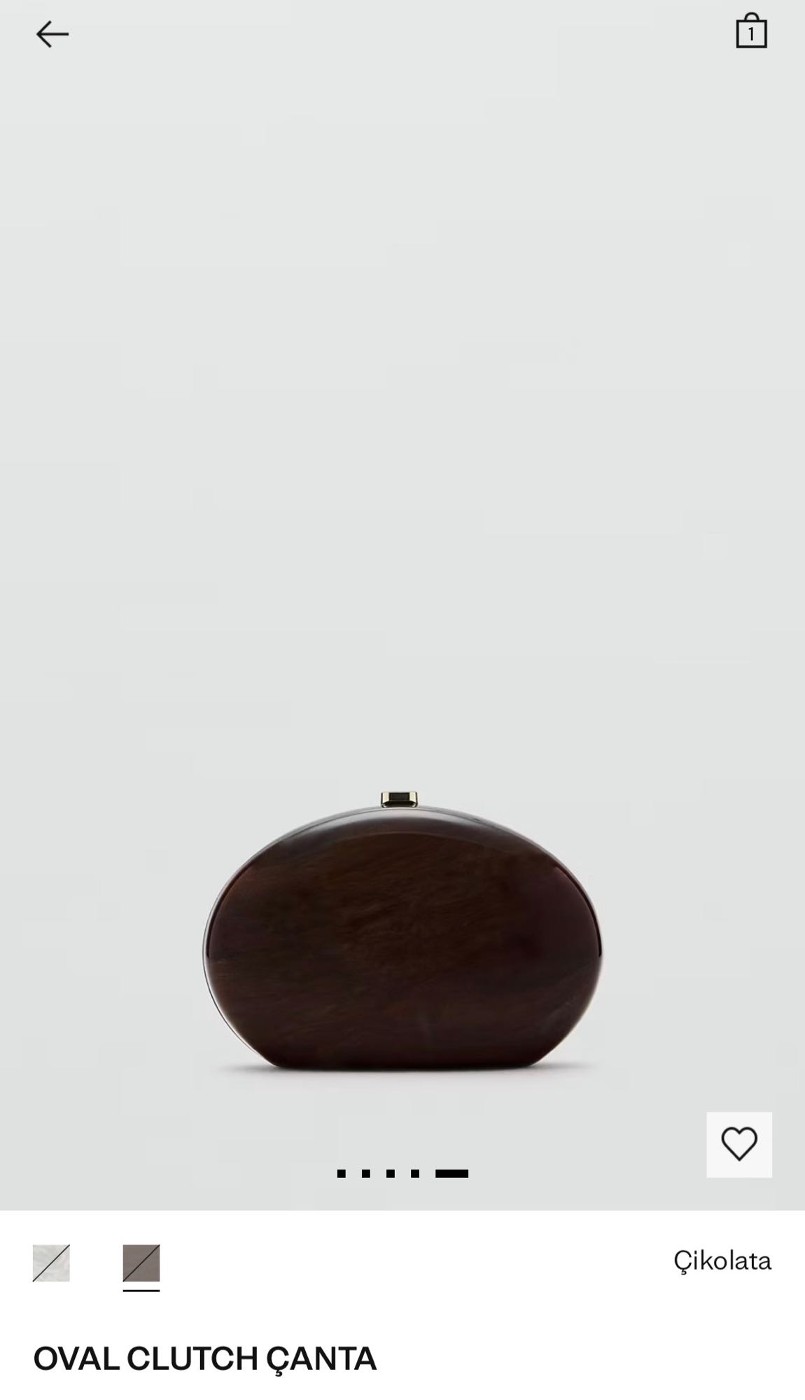 MANGO Oval Clutch Çanta — görsel 5/10