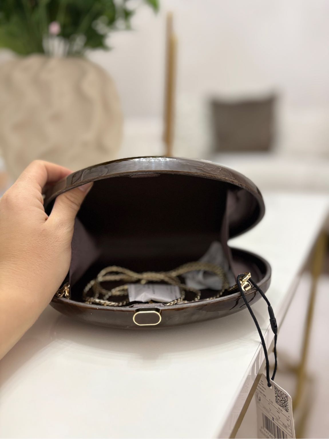 MANGO Oval Clutch Çanta — görsel 7/10