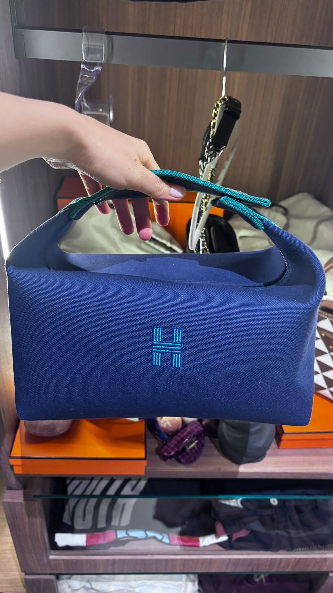 Lacivert Hermès Bride a Brac — görsel 2/6