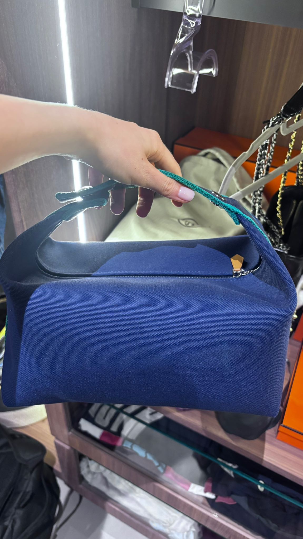 Lacivert Hermès Bride a Brac — görsel 3/6