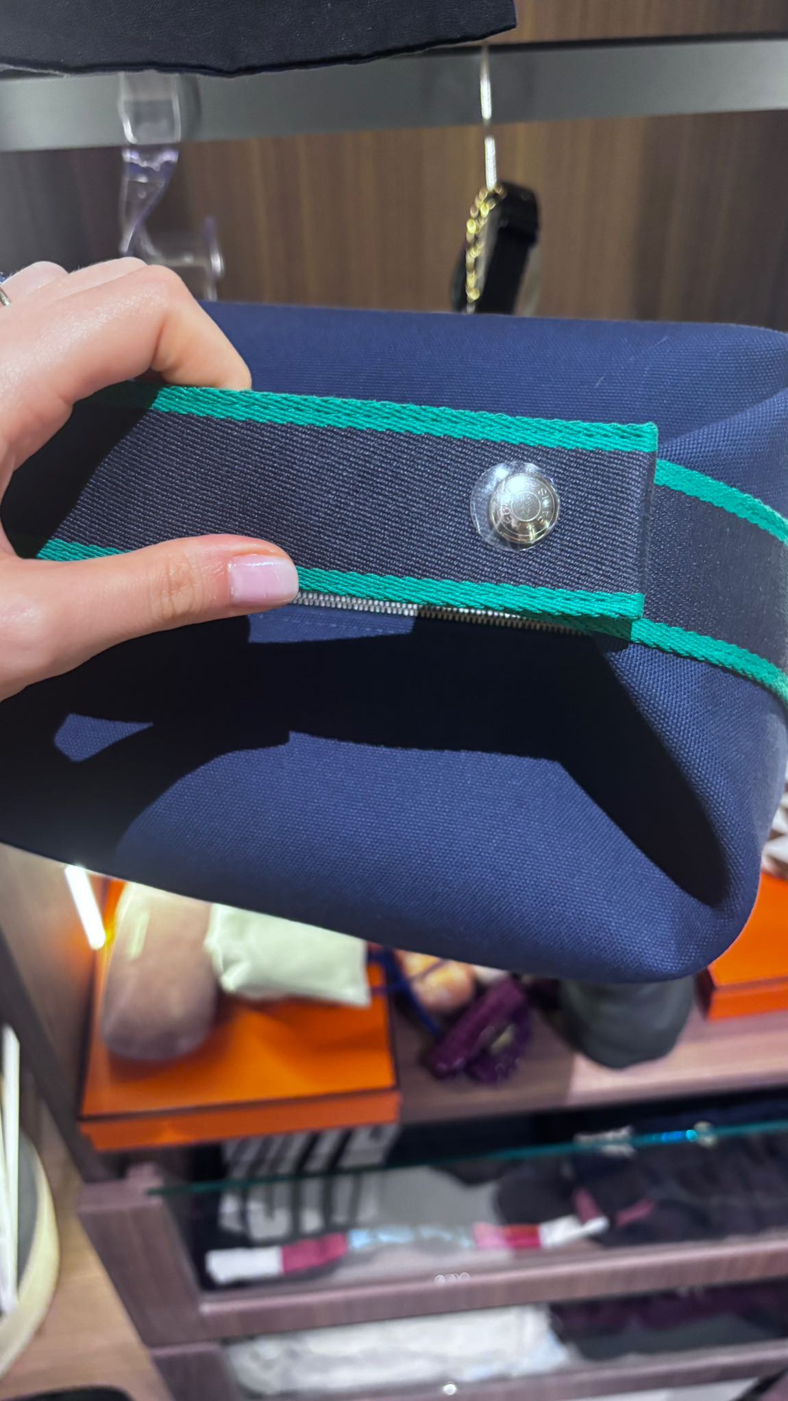 Lacivert Hermès Bride a Brac — görsel 4/6