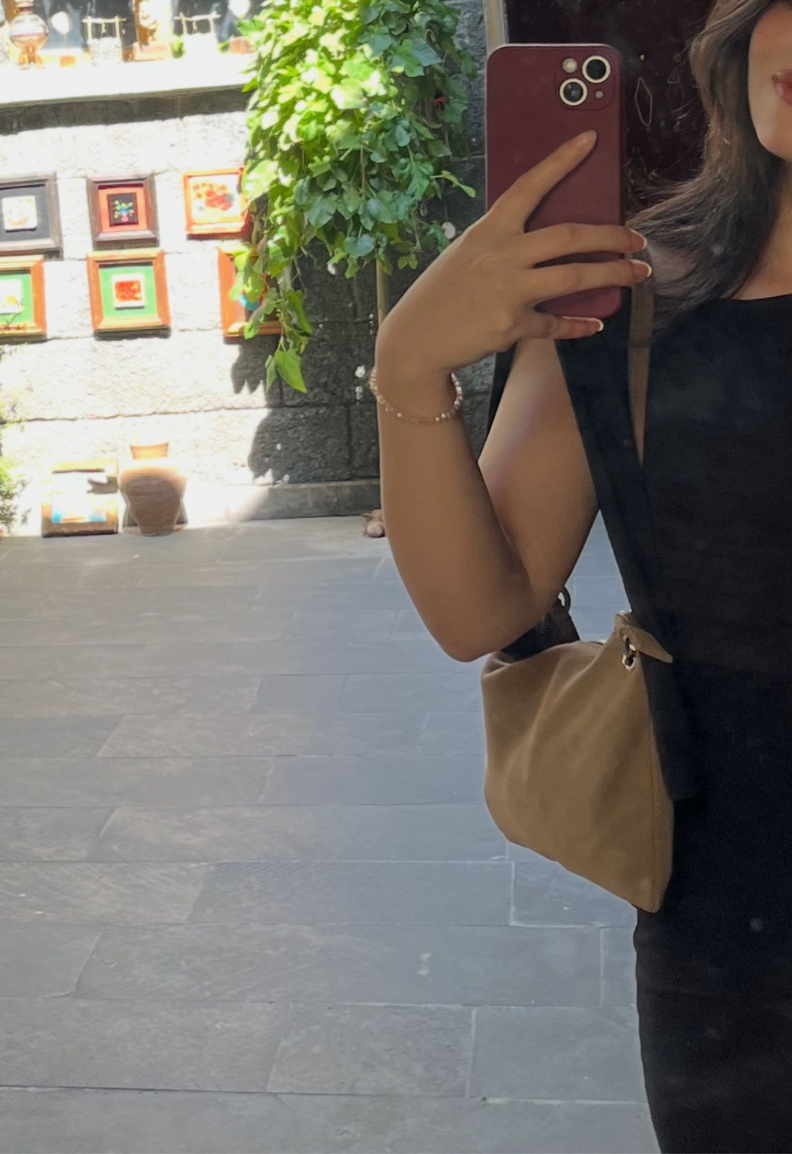 Pull and Bear Süet Omuz Çantası — görsel 4/6