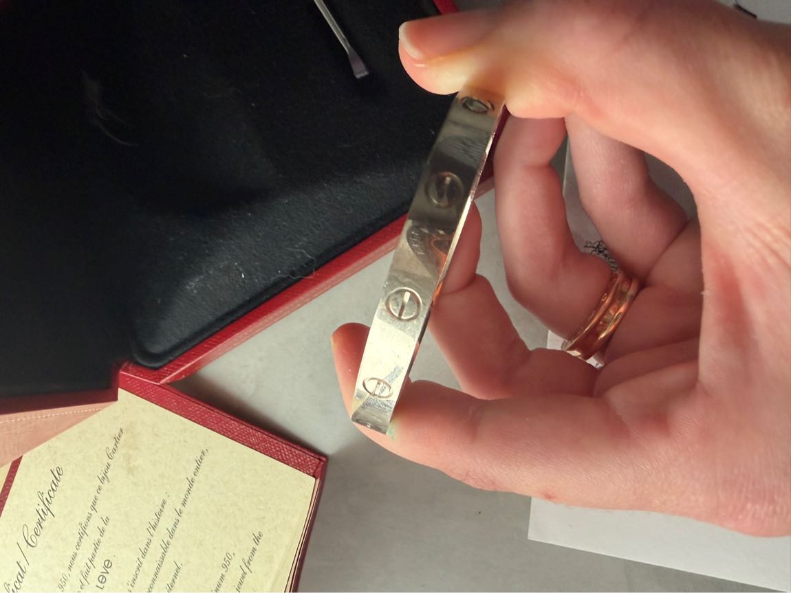 Cartier Beyaz Altın Bileklik 17 Beden — görsel 10/11