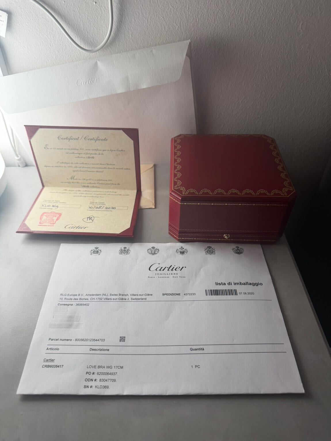 Cartier Beyaz Altın Bileklik 17 Beden — görsel 11/11