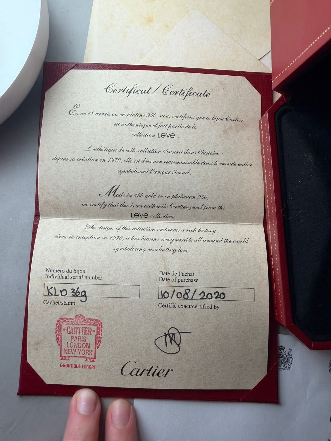 Cartier Beyaz Altın Bileklik 17 Beden — görsel 5/11