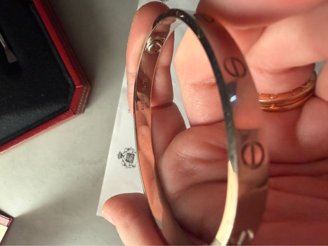 Cartier Beyaz Altın Bileklik 17 Beden — görsel 7/11