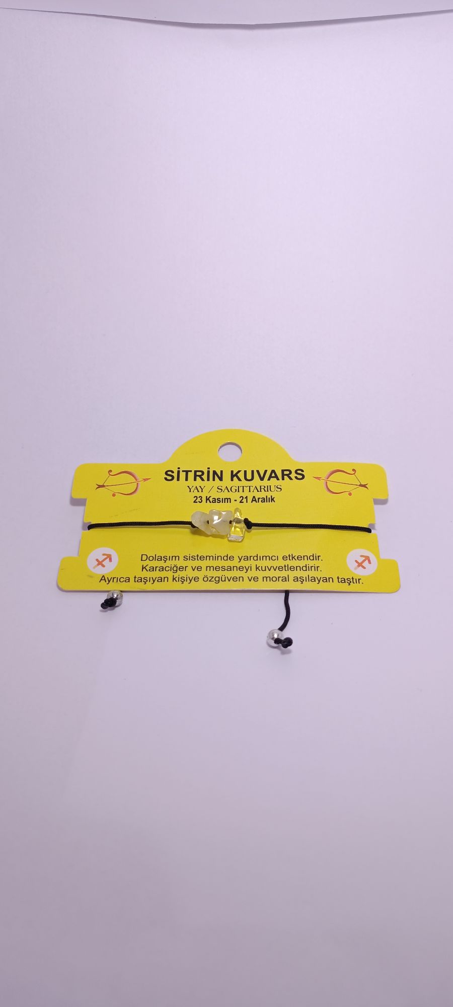 Sitrin Kuvars Bileklik — görsel 2/3