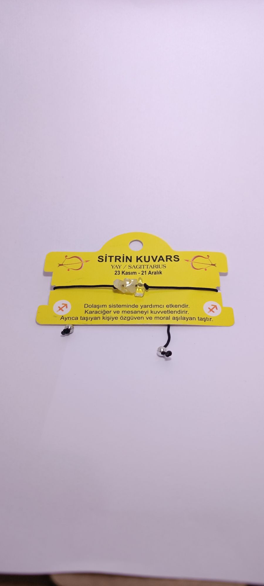Sitrin Kuvars Bileklik — görsel 3/3