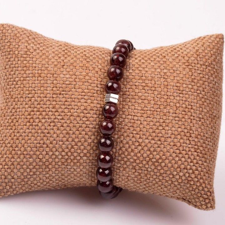 LâL(Garnet) Doğal Taş Bileklik (8mm) — görsel 3/3
