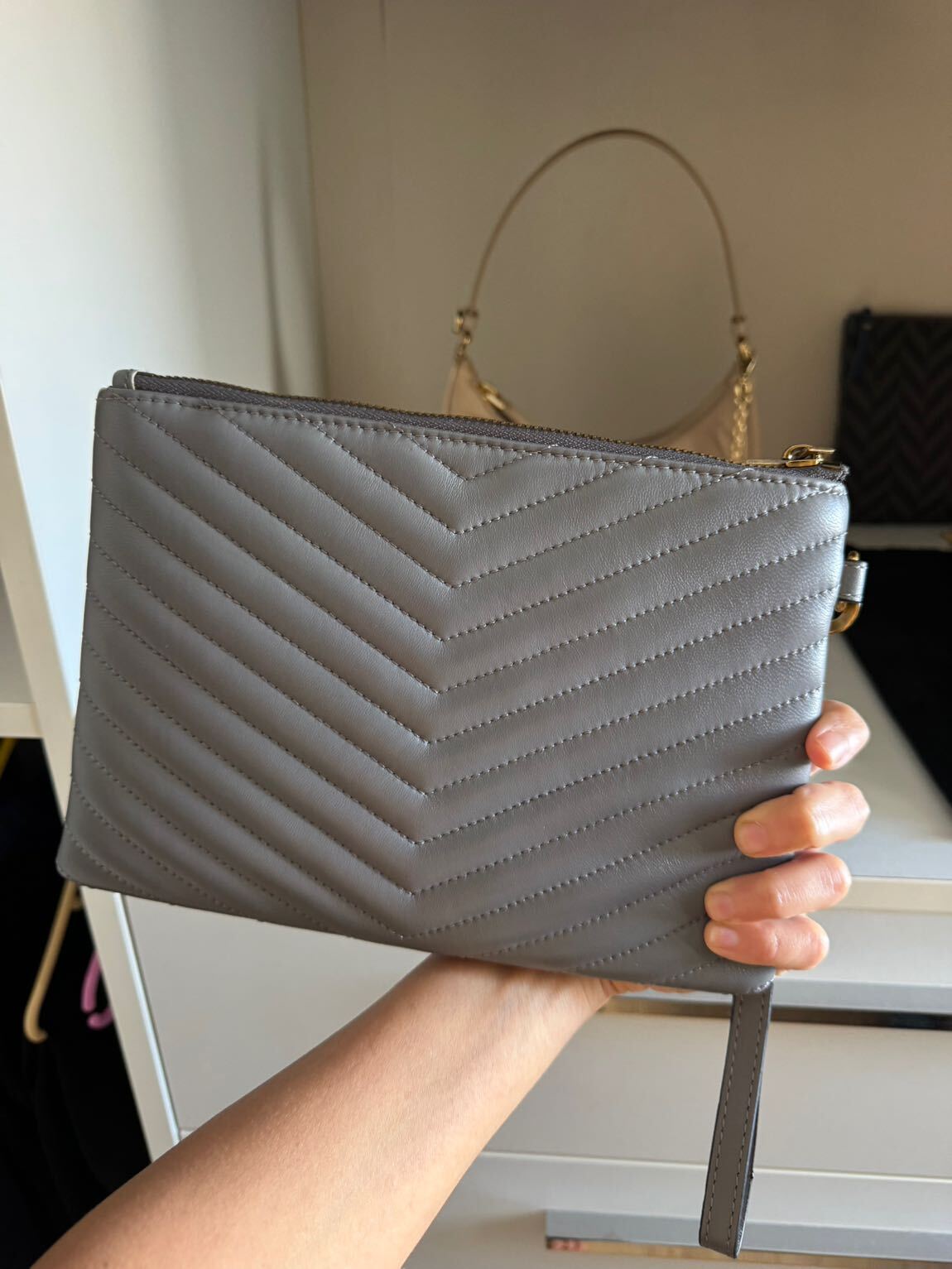 Saint Laurent Gri Çanta ithal — görsel 5/14