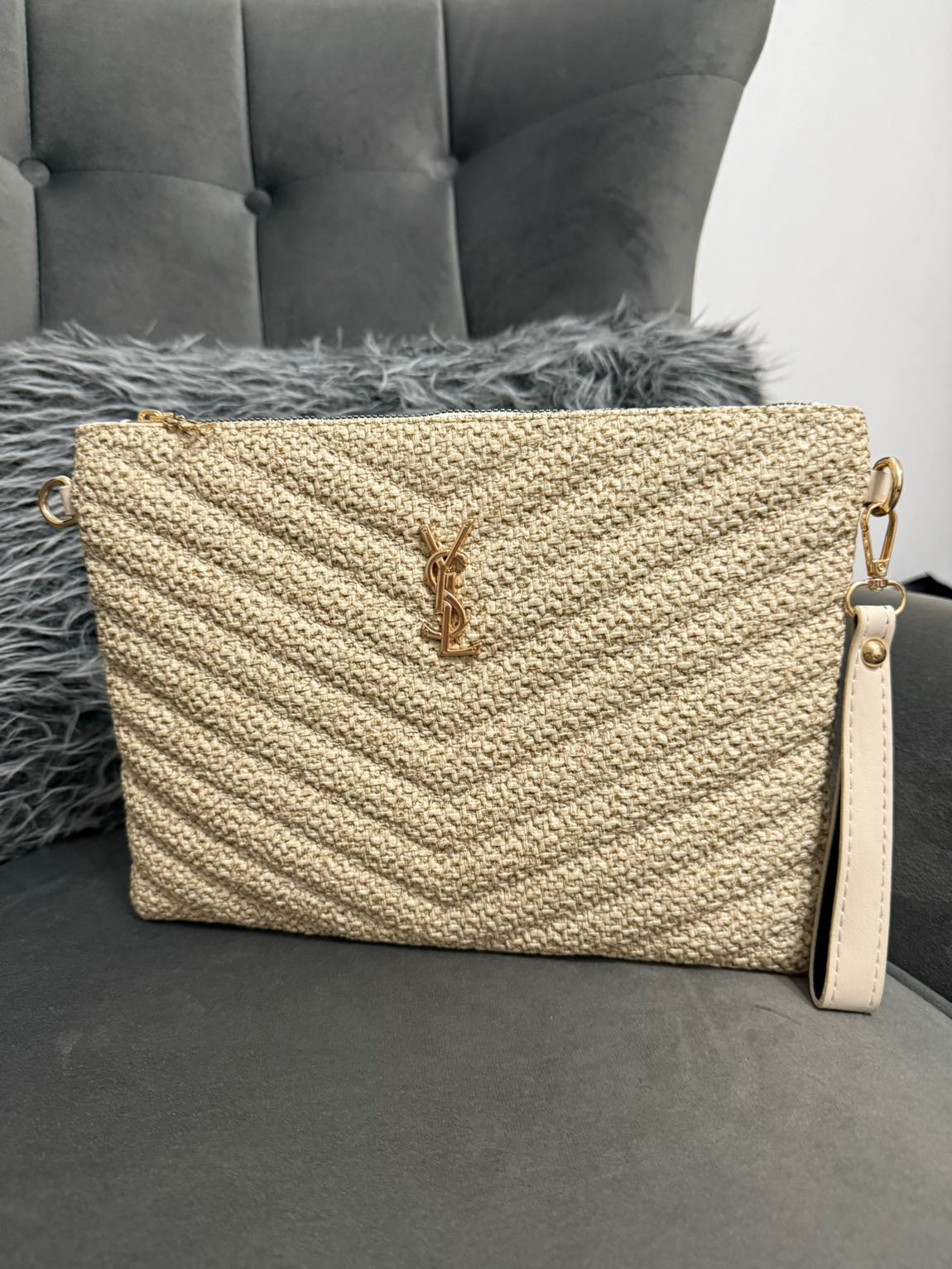 Yves Saint Laurent Hasır Çanta — görsel 3/3