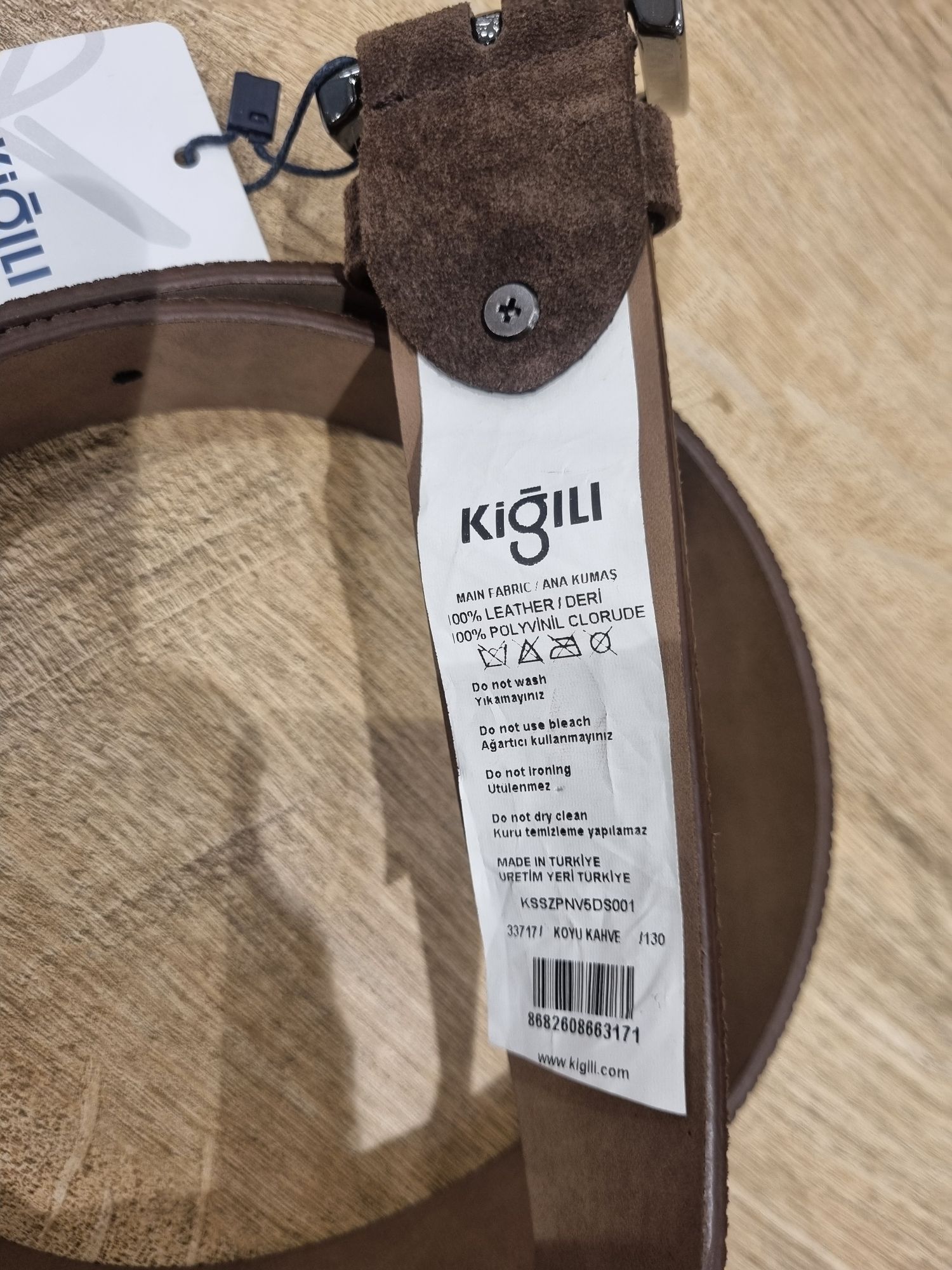 Kahverengi Deri Kemer — görsel 2/6