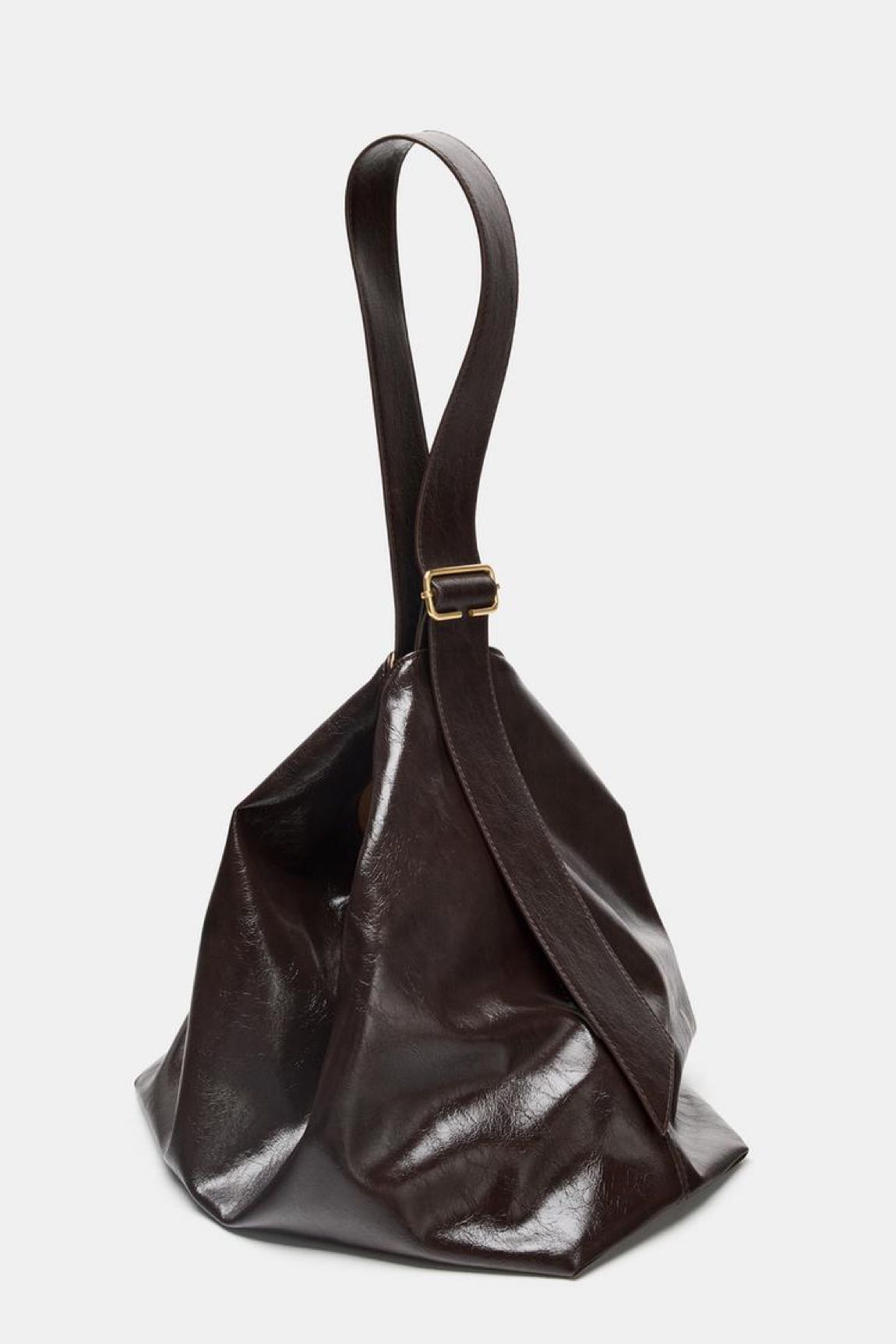 Zara kahverengi shopper çanta — görsel 5/6