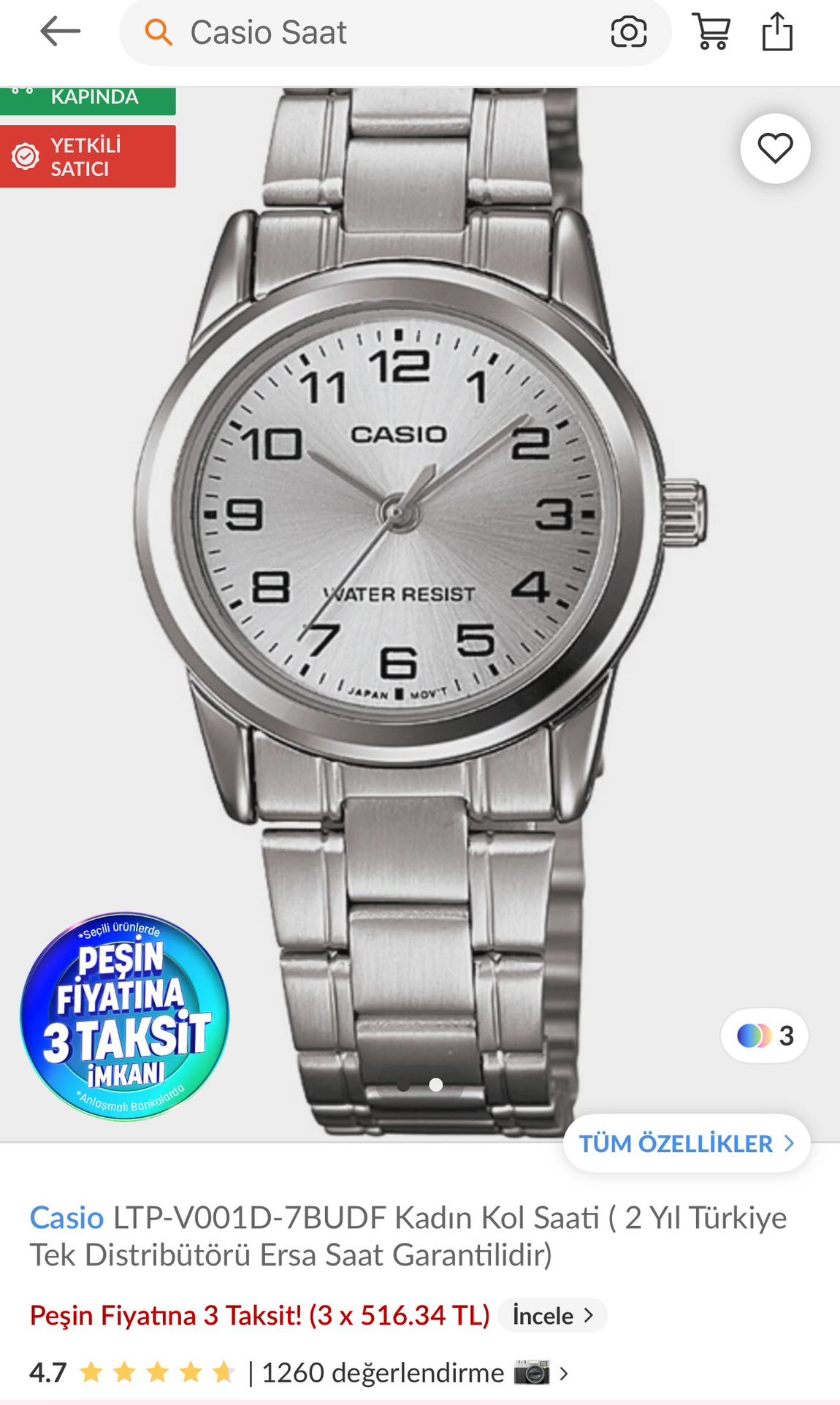 2 TANEEE Casio SAAT — görsel 2/4