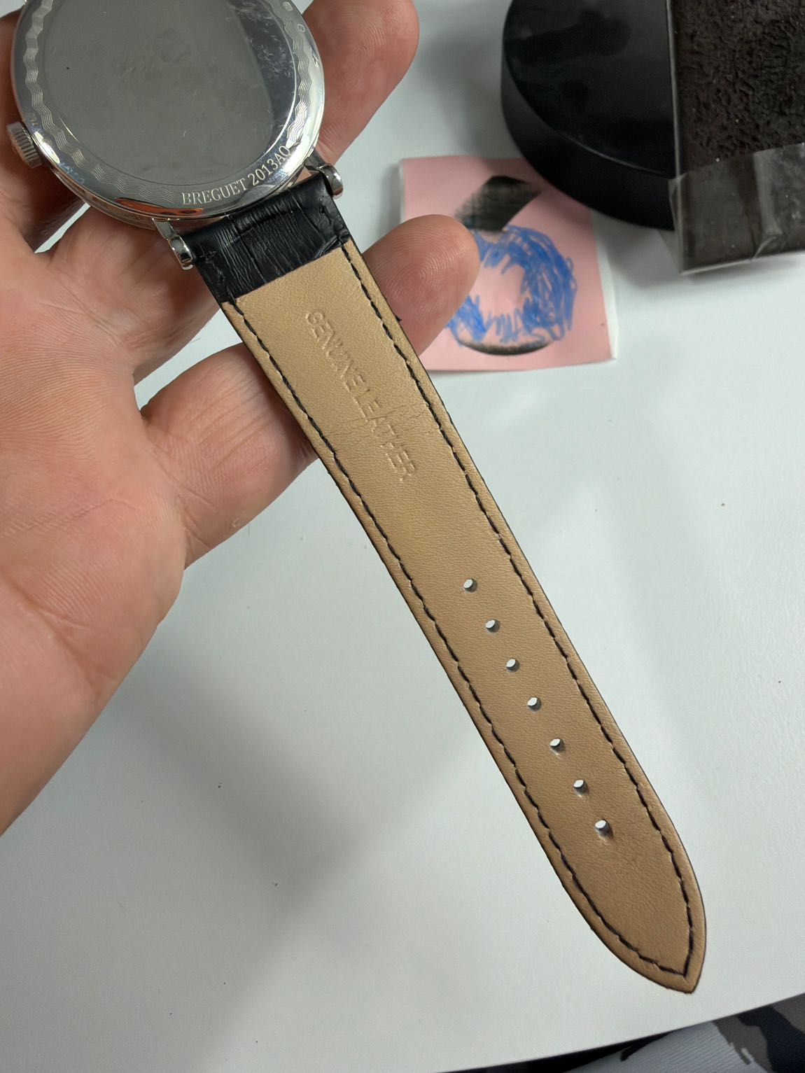 Breguet Siyah Deri Erkek Kol Saati — görsel 6/9