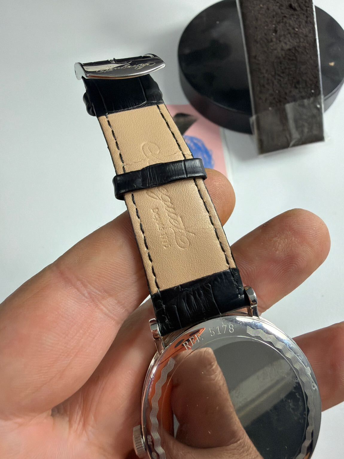 Breguet Siyah Deri Erkek Kol Saati — görsel 7/9