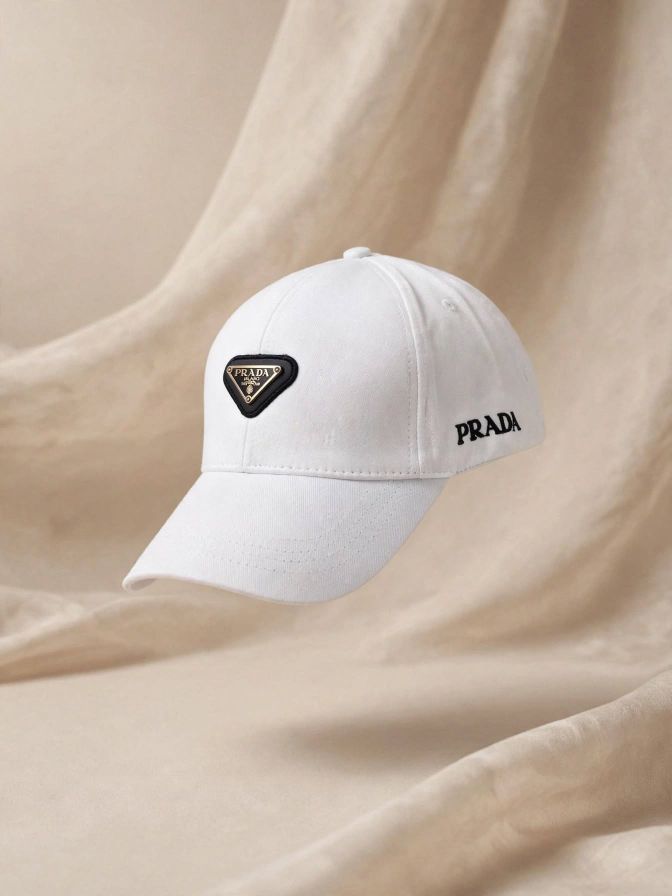 Prada Model Triangular Logo Spor Şapka — görsel 7/12